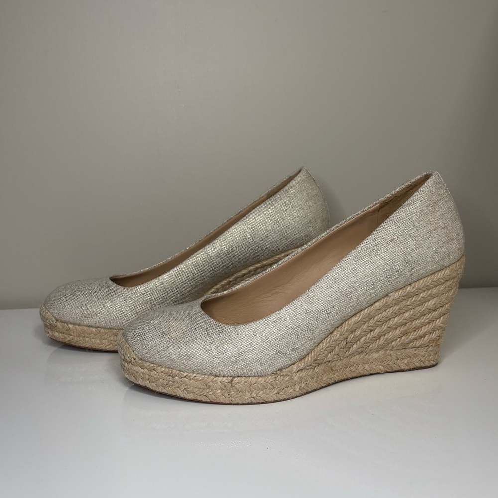 J. Crew Sparkly Seville Espadrille Wedges